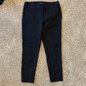 LOFT Black Curvy Skinny Ankle Pants